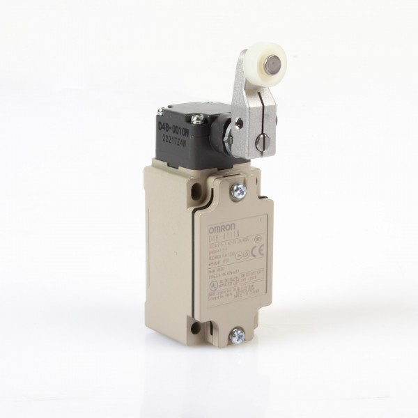 Positionsschalter/Rollenschalter D4B-4111N 1 Öffner,1 Schließer Kabeleinführung M20 Rollenhebel läng